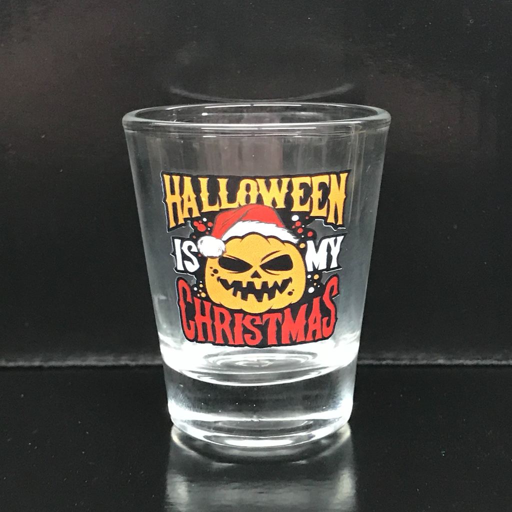 Coffin Box #4 "Halloween is my Christmas" Shot Glass