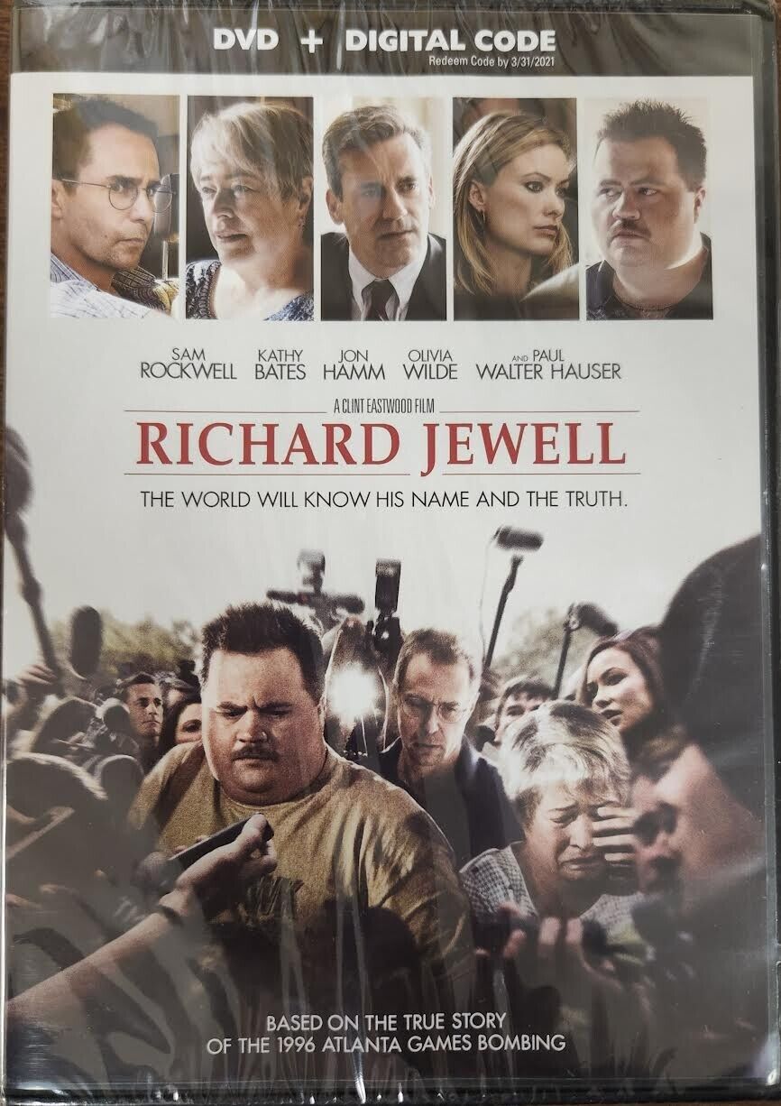 Richard Jewell (DVD, 2019) NEW SEALED Drama Crime Olivia Wilde Jon Hamm
