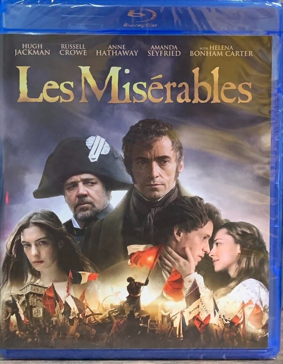 Les Misérables NEW SEALED (Blu-ray 2012)Drama Musical Hugh Jackman Russell Crowe