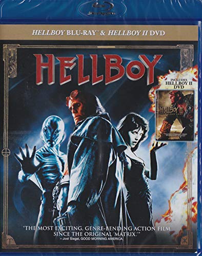 Hellboy BLU-RAY & Hellboy 2: The Golden Army DVD (Double Feature)