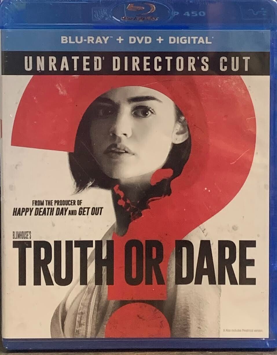 Blumhouse's Truth or Dare (Blu-ray + DVD, 2018) Unrated NEW SEALED Horror