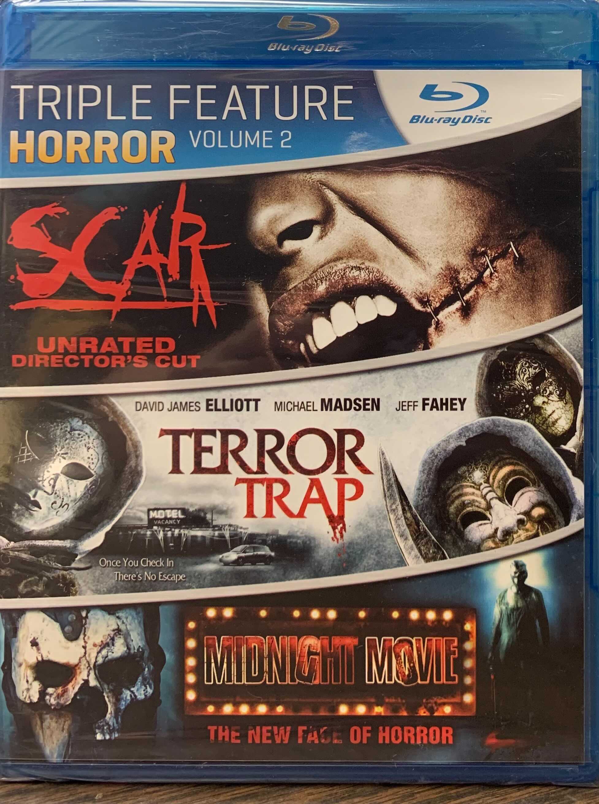 Triple Feature Horror Volume 2: Scar (Unrated Director's Cut) / Terror Trap / Midnight Movie Blu-ray