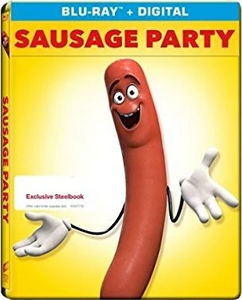 Sausage Party Blu-ray + Digital HD Steelbook (MAJOR CASE DAMAGE)