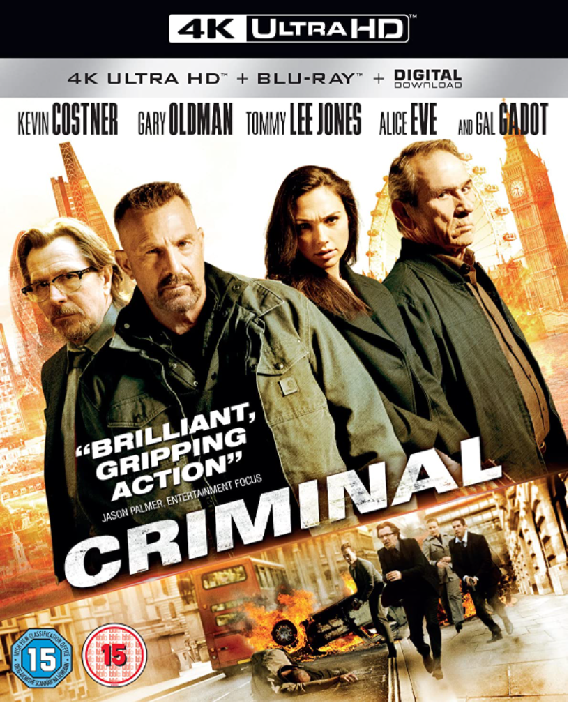 Criminal - 4K Ultra HD (REGION FREE) + Blu-ray (REGION B LOCKED) +Digital