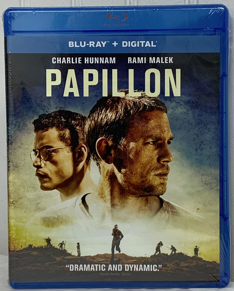 Papillon (Blu-ray, 2017) BRAND NEW SEALED Drama Crime Rami Malek Charlie Hunnam